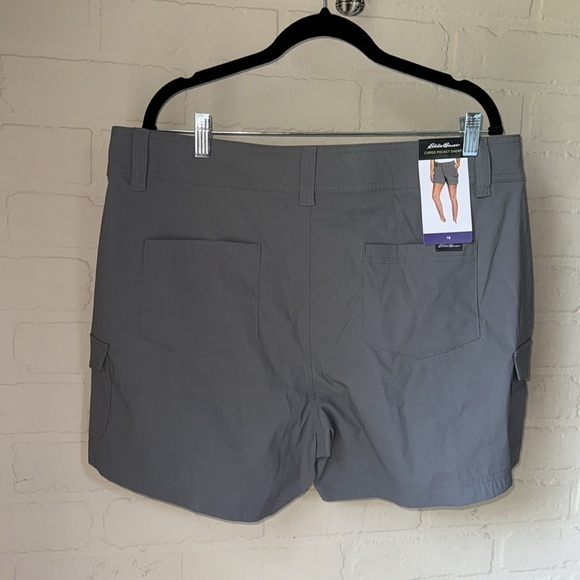 Eddie Bauer shorts gray cargo pocket NWT NEW sz 16 stretch cinder grey - Picture 5 of 7